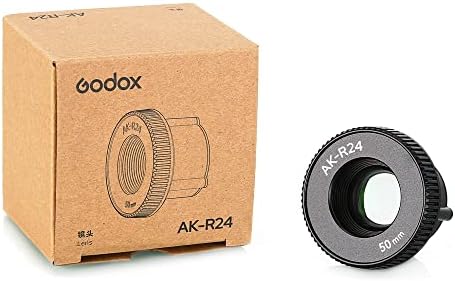 Обектив Godox AK-R23 83 мм за избухването на проектора AK-R21 с Разделяющимся Конусообразным носа Оптичен Наблюдател