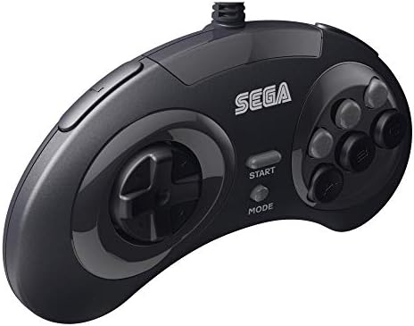 Официален USB контролер Sega Genesis в ретро стил с 8-Кнопочной аркадна панел за Sega Genesis Mini, Switch, PC,
