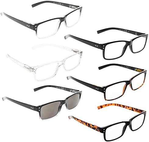 LUR 3 опаковки на метални очила за четене + 6 опаковки класически очила за четене (само за 9 двойки ридеров + 1,50)