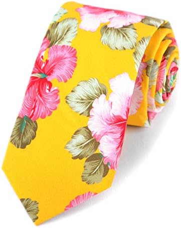 Мъжки Тесни Памучни вратовръзки в цветенце + Сватбени вратовръзки и пролетта вратовръзки! Добра мъжка вратовръзка