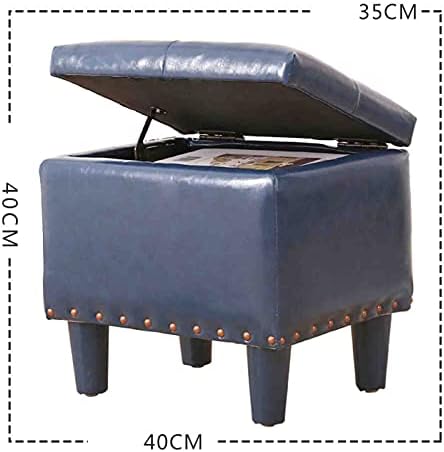 QLIGHA Многофункционално Столче За Съхранение, Модерна Квадратна Скамеечка За Крака, Стол за Преобличане Обувки от