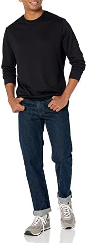 Мъжки Приталенная тениска Essentials с дълъг ръкав