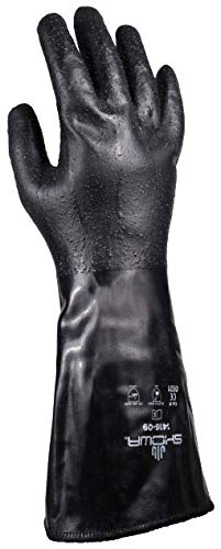 Работна ръкавица SHOWA 3416 от 14-инчов неопрен с пълно покритие, устойчива на химически въздействия и гумата (ниво