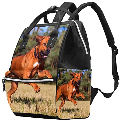 Раница-чанта за Памперси за кучета LORVIES Rhodesian Ridgeback, Многофункционална Чанта За Пътуване с Голям Капацитет
