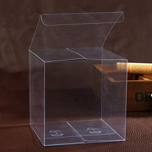 NUOBESTY 10шт Прозрачна Кутия-Куб Прозрачни Кутии за Подаръци Прозрачна Кутия шоколадови Бонбони Прозрачни Кутии за
