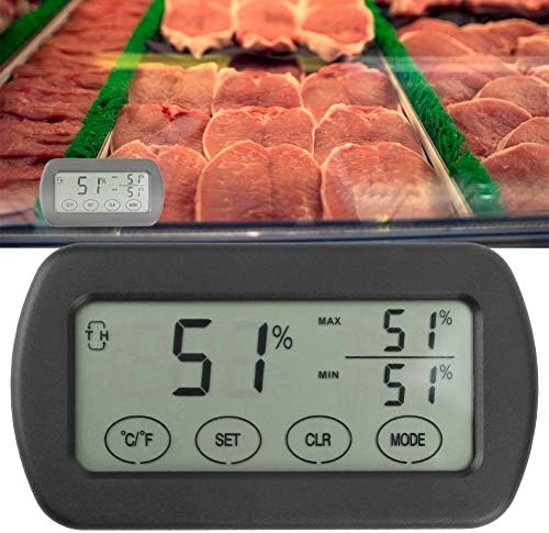 Yosooo Електронен Термометър LCD Сензорен Гигротермограф Термометър, Влагомер Електронен Измерител на Температурата