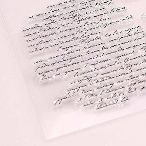 На английски думата Ретро текстов Фон Прозрачни печати за направата на картички, Декорации DIY Scrapbooking, мастилото