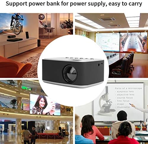 Мини Проектор, Преносим видео проектор HD 1920x1080p, Проекция на 400-600 lm, Проекция 60-400 см, видео проектор