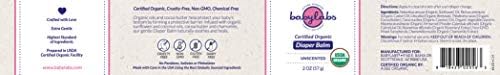 Сертифициран от Министерство на земеделието на САЩ Органичен Балсам за памперси BABYLABS, Без мирис, 2 унция