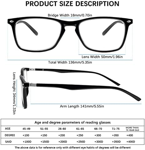Sumkyle, 3 опаковки Прогресивно Многофокусных Очила за четене за Мъже и Жени, Блокер Синя Светлина Кутия Панти, Компютърни