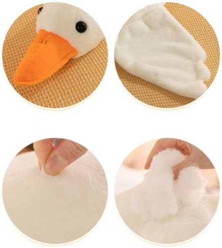 NatureMan 51-инчов сладък плюшен играчка под формата на бяла Гъска, мека Голяма възглавница под формата на бяла гъска, обнимающая