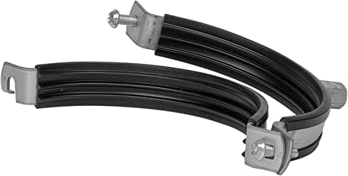 3 Инчов поцинкована закачалка за тръби с гумена скоба за закрепване на тръбопровода - Скоби за тръби от PVC - Метални скоби за тръби - Скоба за монтиране на стена на тръ