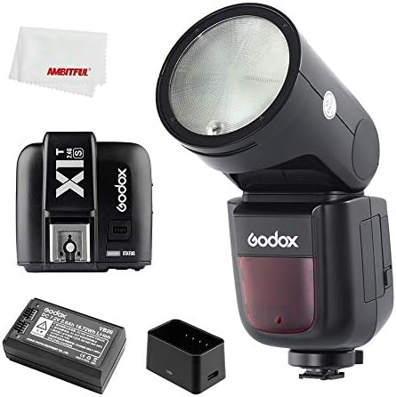 Светкавица Godox V1 V1S с кръгла глава Flash Speedlite TTL 1/8000 s литиева батерия HSS за камери Sony