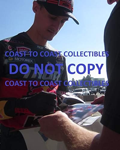 Марвин Маскуин, Supercross, Мотокрос, снимка с автограф 8x10, ще бъде приложено COA със снимка-доказателство,