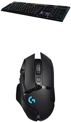 Безжична ръчна детска клавиатура Logitech G915 (Clicky), черна и безжична детска мишката 502 Lightspeed с сензор