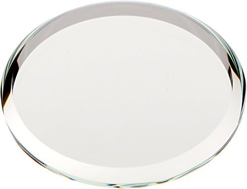 Кръгло огледало със скосен стъкло Plymor 3 мм, 1.5 инча x 1,5 инча (опаковка от 3 броя)
