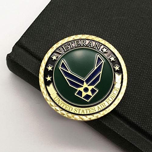 Почетен Монета Ветеран от военновъздушните Сили на Съединените Щати Чест Кураж Цел са подбрани Златна Възпоменателна Монета
