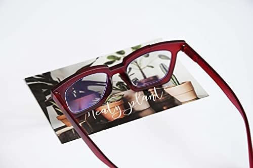 Eyekepper Очила за четене със Синьо светофильтром Design Readers Дамски Очила За четене, Блокер Сини лъчи - Червено +1.50