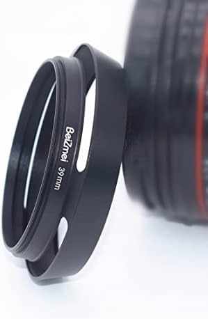 сенник за обектив обектив 39 мм, Метален сенник за обектив обектива на камерата 39 мм, съвместима с обективи на всички марки