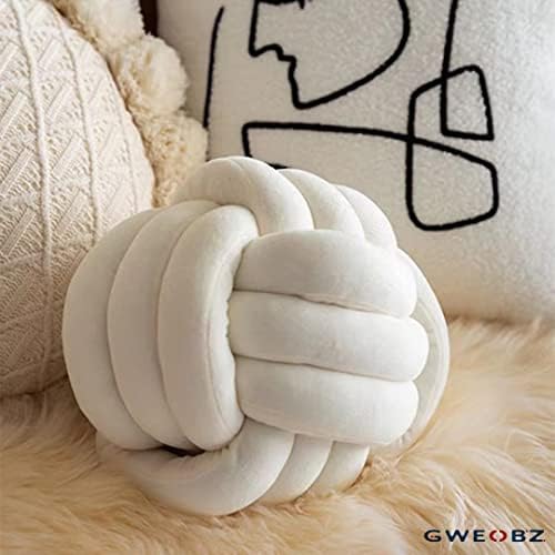 Възглавници за легло GWEOBZ, Декоративни възглавници за дивана възел, Мека Големи Бели Квадратни Плюшени Кадифени