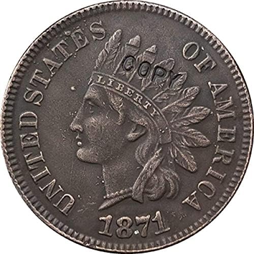 Монета На Повикване 1871 Индийски Главата Центове Монета Копие Колекция Бижута Подаръци Колекция От Монети