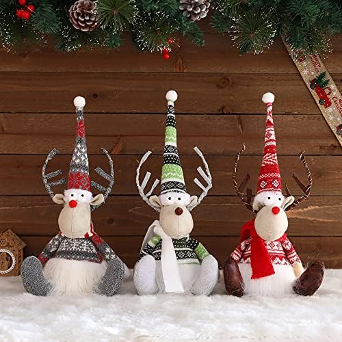 Декоративен Коледен Светоизлучающий Скъпа Елен С Осветление, Орнаменти За Вътрешно Работния Плот, Прозорец, Домашна Кукла