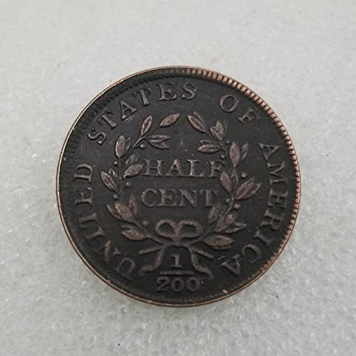 Вызовная Монети Старинни Занаяти Американския 1804 Година, Половината Сребърен Долар Кръгла Сребърна Колекция