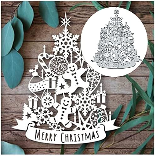 Метални Печати за Коледната Елха, Щанци За изрязване на Снежинки Gingerbreadman, Шаблони за Scrapbooking Направи