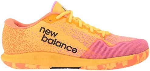 Дамски обувки за тенис FuelCell 996 V4 New Balance с твърд покритие, Ярко-Кайсия/ярко оранжев цвят, ширина 9 см