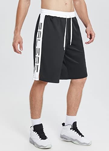 Мъжки Баскетболни Шорти BALEAF Дължина 11 см, Спортни къси Панталони с Джобове за Телефон, Обучение на съвсем малък