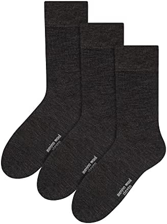 3 Чифта Мъжки Чорапи От Мериносова вълна | Daniela | Леки Топли Чорапи за разходки За Екипажа