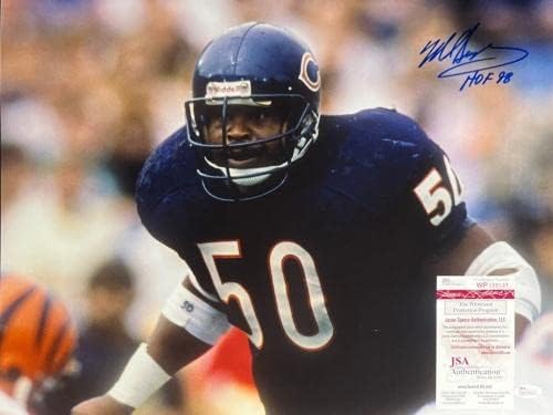 Майк Синглетари - Чикагские мечки подписа договор с W. Надпис. Снимка 16x20 JSA WP339531 - Снимки NFL с автограф