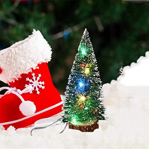 Украса Коледна Led коледната Елха Коледни Настолни Лампи Украса Мини Домашен интериор на Малка Верижка за Окачване на Diy