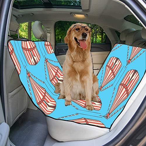 Калъф за седалка кучета ENEVOTX Обичай Монголски Ръчно Рисувани с Цветен Печат, Покривала за автомобилни седалки за Кучета,