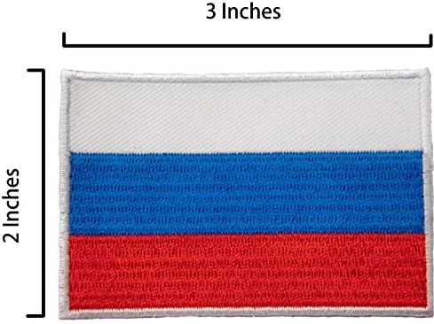 A-ONE Опаковка от 3 ТЕМИ - Бродерия Река Москва + Жени с флага на Русия на ревера и нашивка, Градски Сувенири, Декоративни