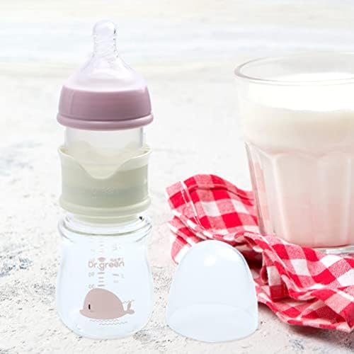 Toyvian Стъклени Бебешки Бутилки с Бавен Поток, Антиколическая Биберон, Бутилка за мляко, Не Съдържа BPA,