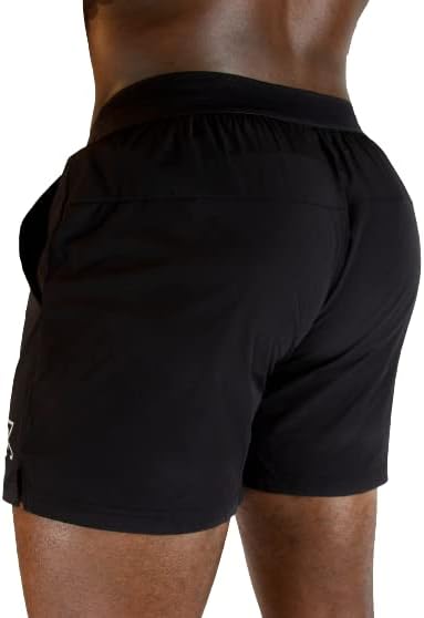 Шорти Dakkar Athletics Black Featherlight Shorts - Мъжки Бързосъхнеща Спортно Облекло за тренировки, Къса Дрехи за спортни изяви