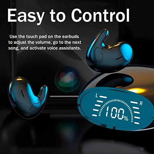 Ултра тънък Дизайн Невидими Безжични слушалки Слушалки за Сън Водоустойчив Bluetooth е Най-Малкият Малка Слушалка С Шумопотискане Bluetooth 5.0 Слушалки за Android и iOS