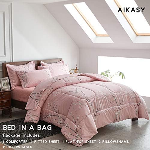 Легло AIKASY в чантата 7 теми размер Queen-Size - Цветен принт - Мек микрофибър, Разменени комплект спално бельо (1