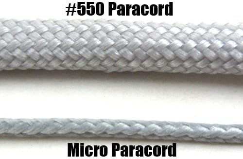Кабел Paracord Planet Micro Диаметър на 1,18 мм сонда от плетеного кабел с дължина 125 Метра - Предлага се в различни цветове,