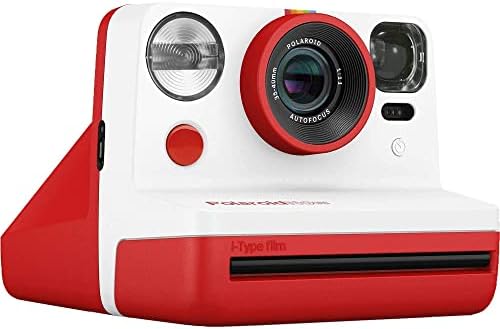 Фотоапарат непосредствена печат Polaroid Now (червен) + 3 опаковки филм + кърпа от микрофибър