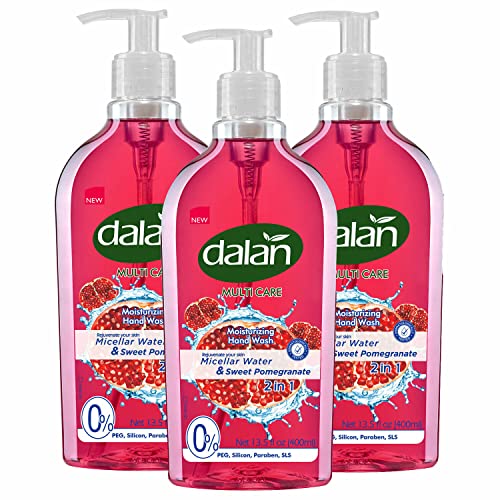 Течен сапун Dalan Multicare с Мицеллярной вода и Сладък нар 400 мл (опаковка от 3 броя)