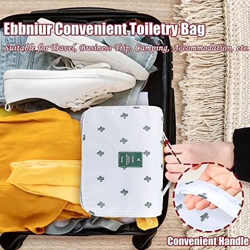 Подвесная чанта за тоалетни принадлежности Ebbnior, Органайзер за тоалетни консумативи с Голям Капацитет, Косметичка за грим от Непромокаем плат Оксфорд с Извънбордо
