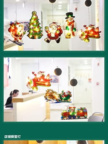 luckymeet Коледни Декоративни Светлини, Празнична аранжировка на Витрини на Магазина Макет на Сцената лампа за присоске дрънкулки