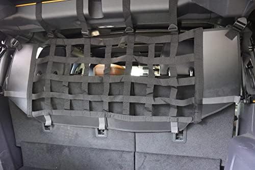 AUXFREE за Ford Bronco Мрежест бариера за домашни любимци, разделител на багаж задна седалка, мрежа за превоз на кучета,