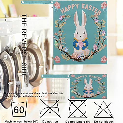 visesunny Easter Bunny Day Egg Rabbit, 2 бр., Влажна чанта с джобове с цип, Моющаяся, Множество, Голям за Пътуване, плаж,