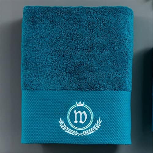 KFJBX Потребителско кърпа за лице Синьо Кърпи за баня Хотел Ноктите салон Фризьорски салон Потребителското си име САМ Съобщение Желанията (Цвят: синьо размер: 140x70 см 1