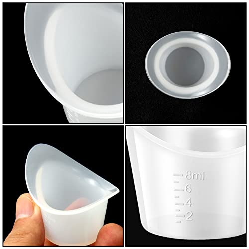 YEAJOIN Комплект за промиване на очите Силиконовата Чашка за промиване на окото, 13ШТ Комплект за Промиване на очите Чаши за промиване на Очите с Калибриране за Изплакв