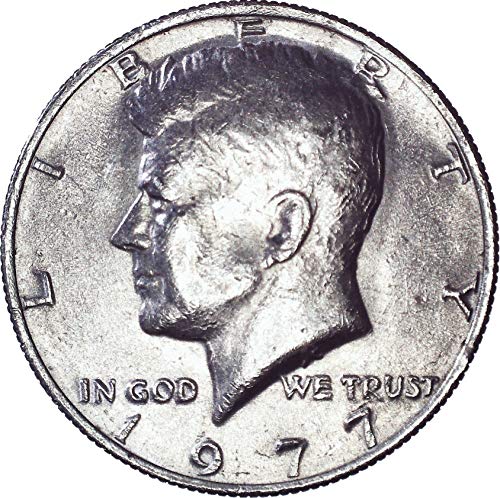 1977 Кенеди Полдоллара 50 цента На Около необращенном формата на