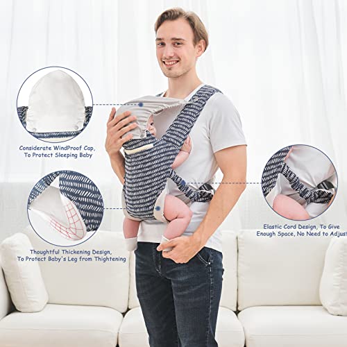 Обвивка за пренасяне на бебето, Преносими Меки носене за бебето, Прашка-Переноска от дишаща въздушна мрежа с ергономичен